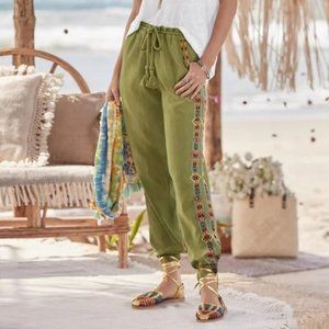 Sundance embroidered joggers